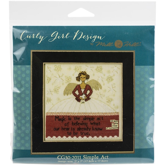 Mill Hill Curly Girl Design Simple Act Counted Cross Stitch Kit | Michaels