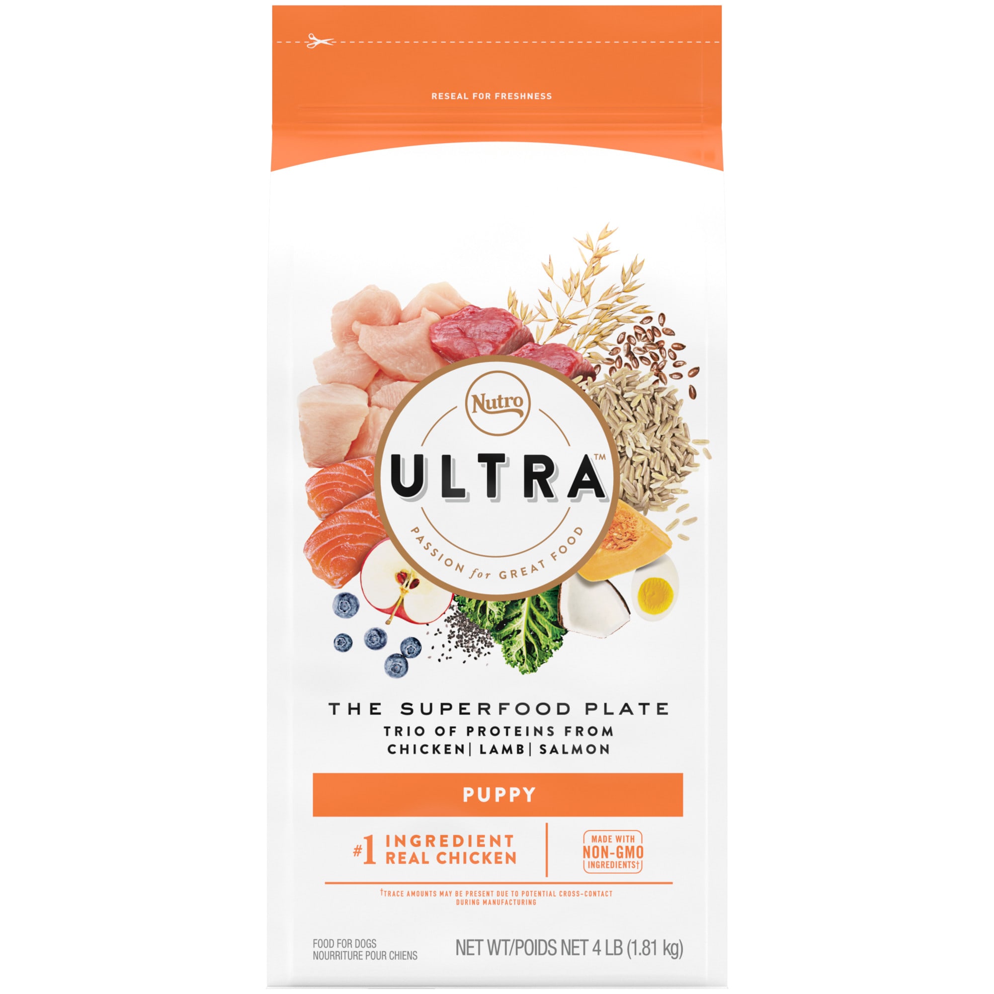 079105130417 4 Lb Ultra High Protein Puppy Dry Dog Food Chicken - Lamb Salmon