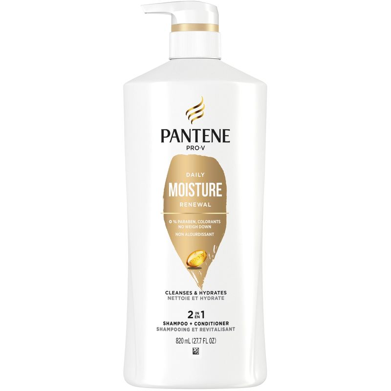 Pantene PRO-V Daily Moisture Renewal 2 in 1 Shampoo + Conditioner,  27.7 Oz/820 ML 820.0 ML