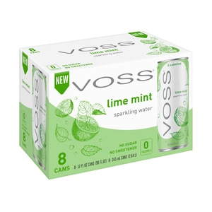 VOSS Sparkling Water, Lime Mint, 8 Ct, 12 Fl Oz - 12 Oz | CVS