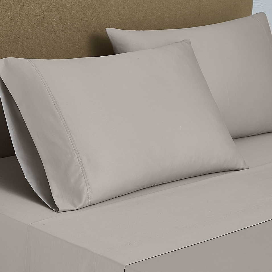 Nestwell Pima Cotton Sateen 500-Thread-Count Full Sheet Set in Dove