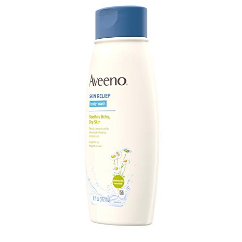 Aveeno Skin Relief Body Wash with Chamomile Scent & Soothing Oat, Gentle Soap-Free Body Cleanser for Dry, Itchy & Sensitive Skin, Dye-Free & Allergy-T thumbnail