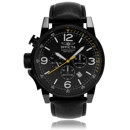 Invicta Men's Stainless Steel Leather 20140 I-Force Chronograph Dial Left Handed Strap Dress Watch