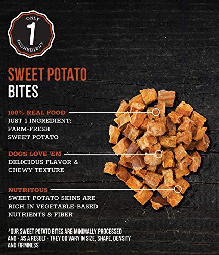 Wholesome Pride Pet Treats Sweet Potato Bites 100% All-Natural Single Ingredient Dog Treats, 16-oz thumbnail