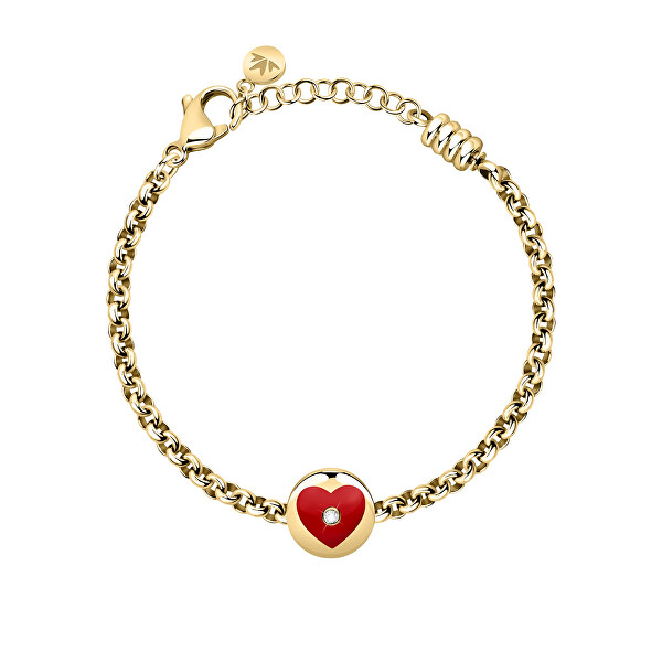 Morellato Romantic Brar Placat Cu Aur Cu Inimapicturi SCZ1211