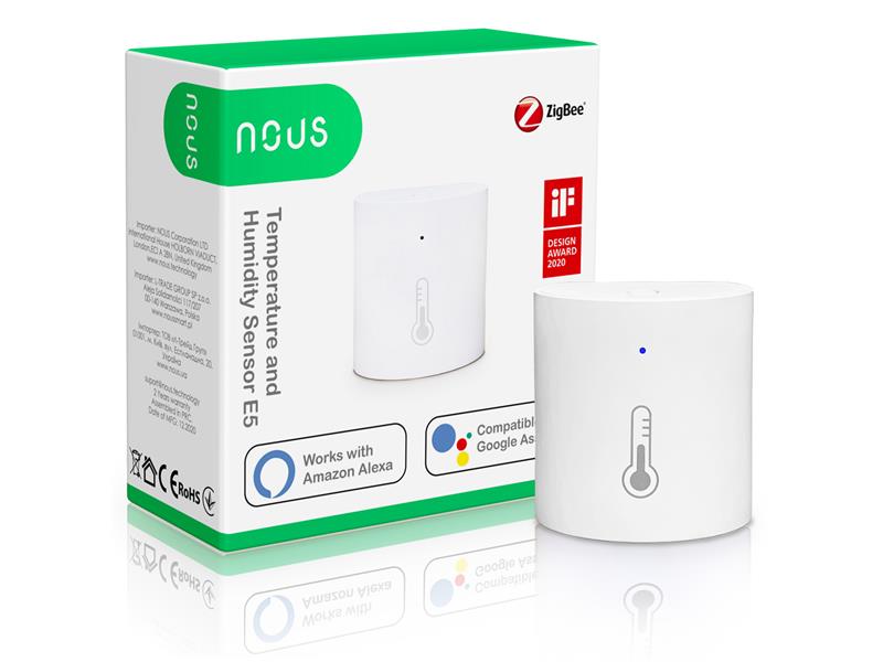 Smart Detektor Teploty a Vlhkosti NOUS E5 ZigBee Tuya