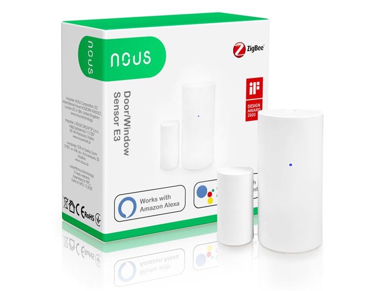 Smart Detektor Na Dvee/okno NOUS E3 ZigBee Tuya