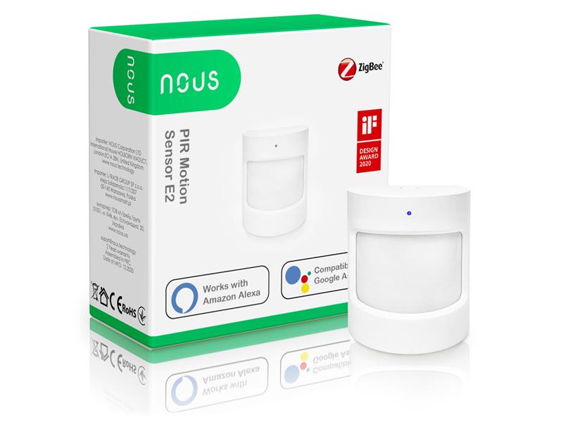 Smart Detektor Pohybu NOUS E2 ZigBee Tuya