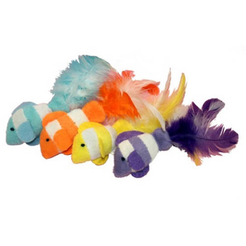 Multipet International Feather Tail Catnip Clown Fish Assortment