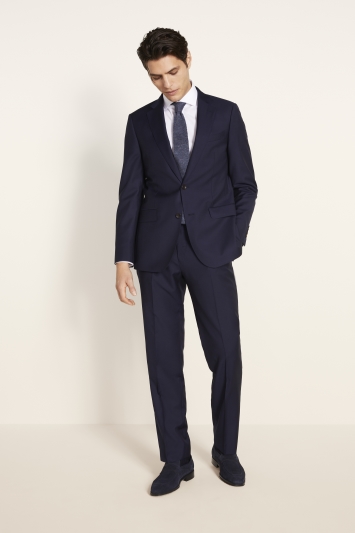 Tailored Fit Naples Blue Suit Jacket