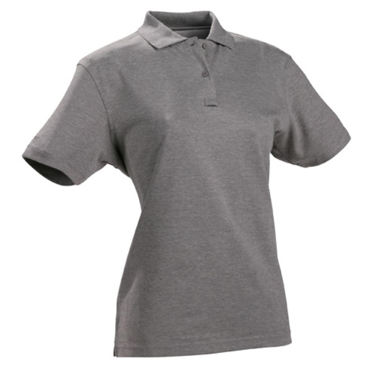 Womens Polo,Size 2XL,Heather Gray