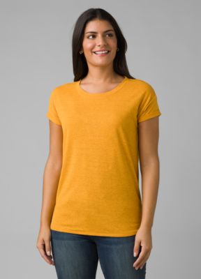 Prana Cozy up T-shirt Women S Color: Golden Hour Heather  Size: XS