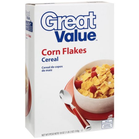 Great Value, Corn Flakes Cereal Image