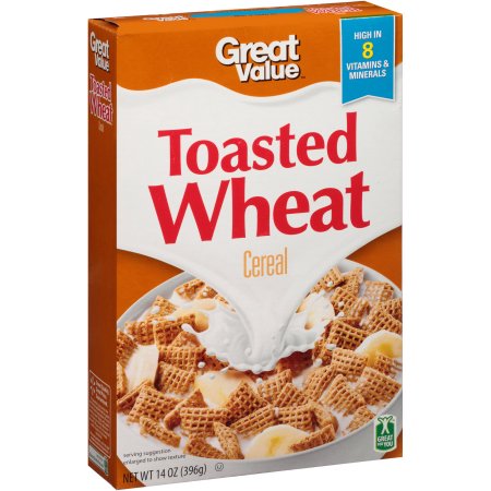 Great Value, Toasted Wheat Cereal Image