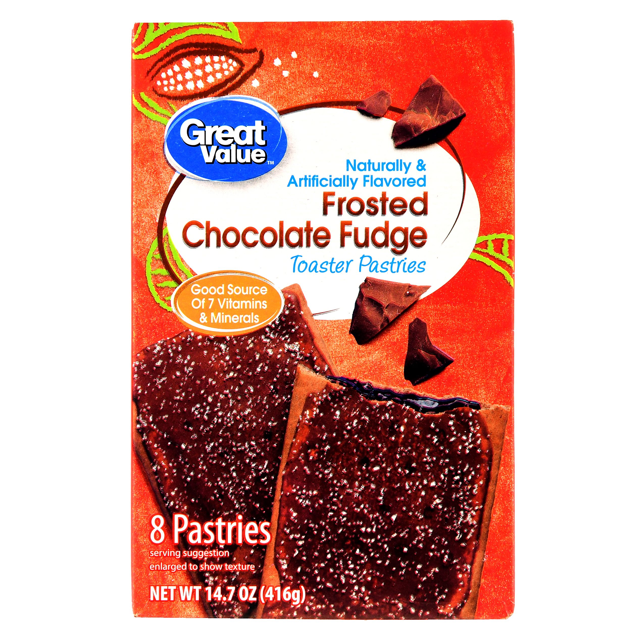 (5 Pack) Great Value Frosted Toaster Pastries, Chocolate Fudge, 14.7 Oz, 8 Count Image