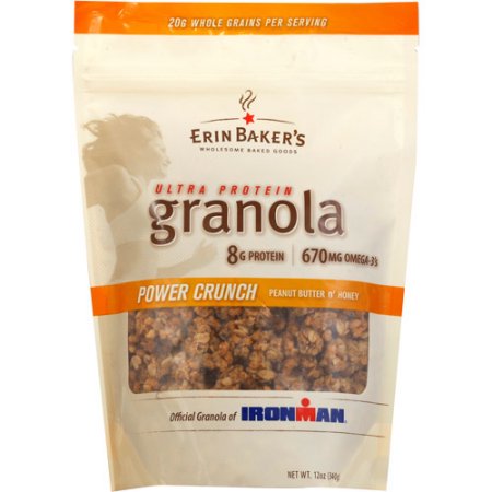 Erin Baker's Power Crunch Peanut Butter N' Honey Ultra-Protein Granola, 12 Oz,(Pack of 6)