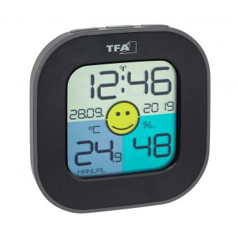 TFA Dostmann Fun Digitales Thermo-Hygrometer Schwarz