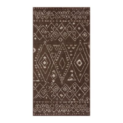 Carpet City Micropolyester-Teppich April 2292 Braun Braun Gr. 120 X 170