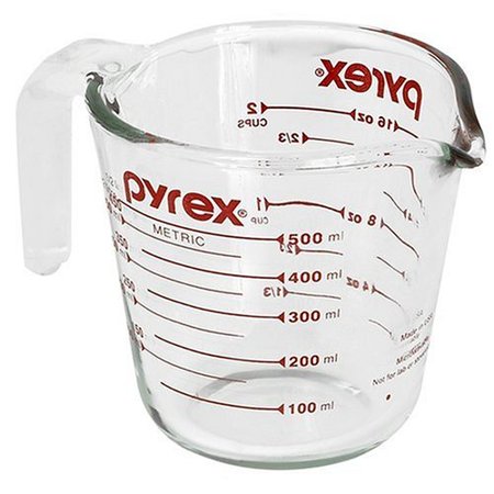 Pyrex 2 Cup Glass Measuring Cup 500 ML
