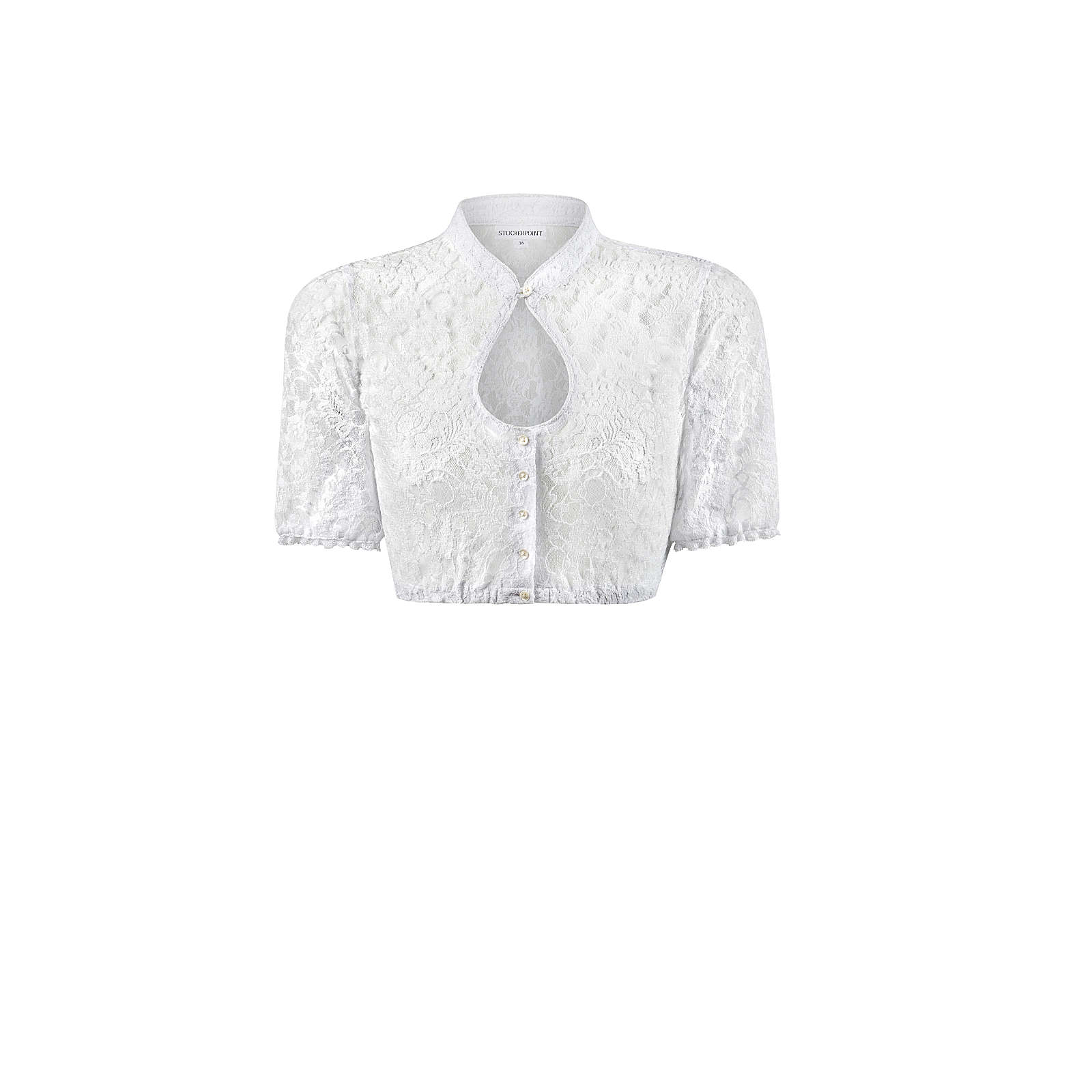 Stockerpoint Bluse B-5075 Dirndlblusen Wei Damen Gr. 46