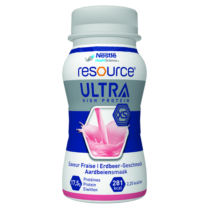 RESOURCE Ultra High Protein Jahoda 4 X125 Ml