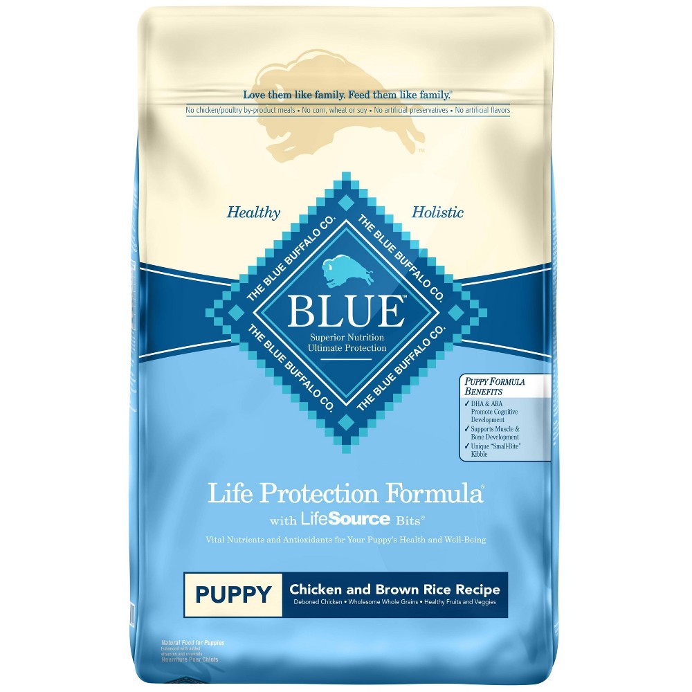 Blue Buffalo Life Protection Formula Puppy Dry Dog Food  Chicken & Brown Rice  15 Lbs