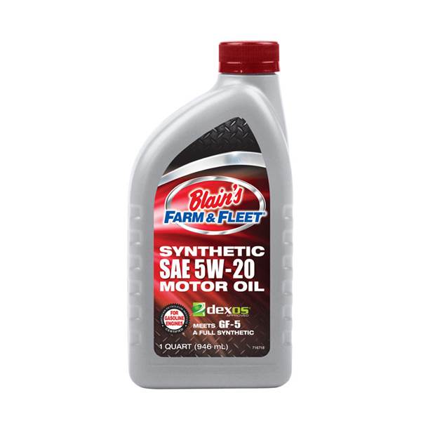 Blain's Farm & Fleet 1 Quart 5W-20 Full Synthetic Motor Oil