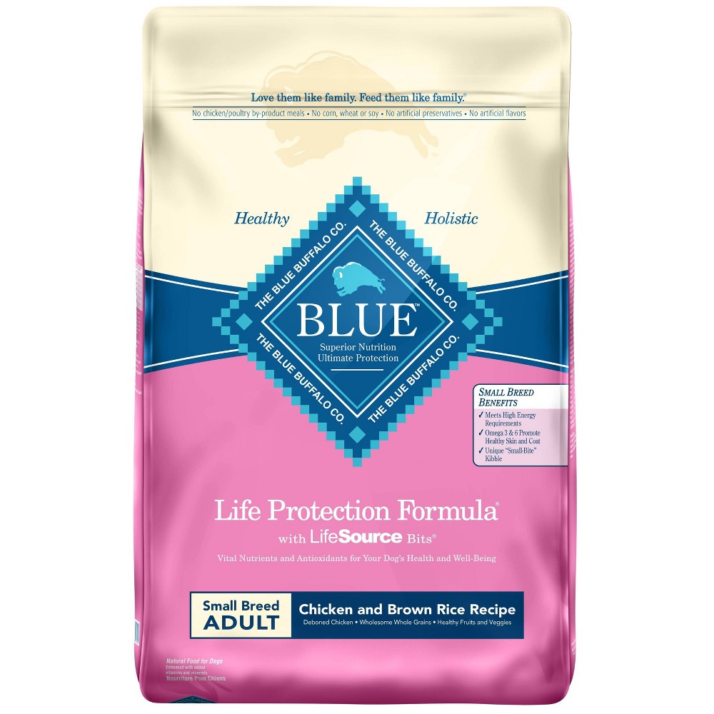 Blue Buffalo Life Protection Formula Adult Small Breed Dry Dog Food  Chicken  15lb Bag