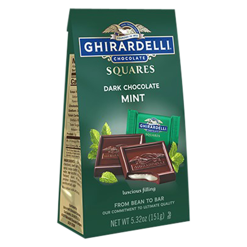 Ghirardelli Dark Chocolate Squares with Mint Filling