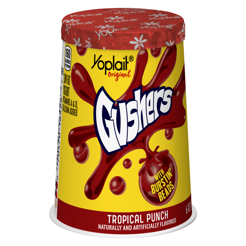 Yoplait Original Gushers Tropical Red Punch Low Fat Yogurt 6oz