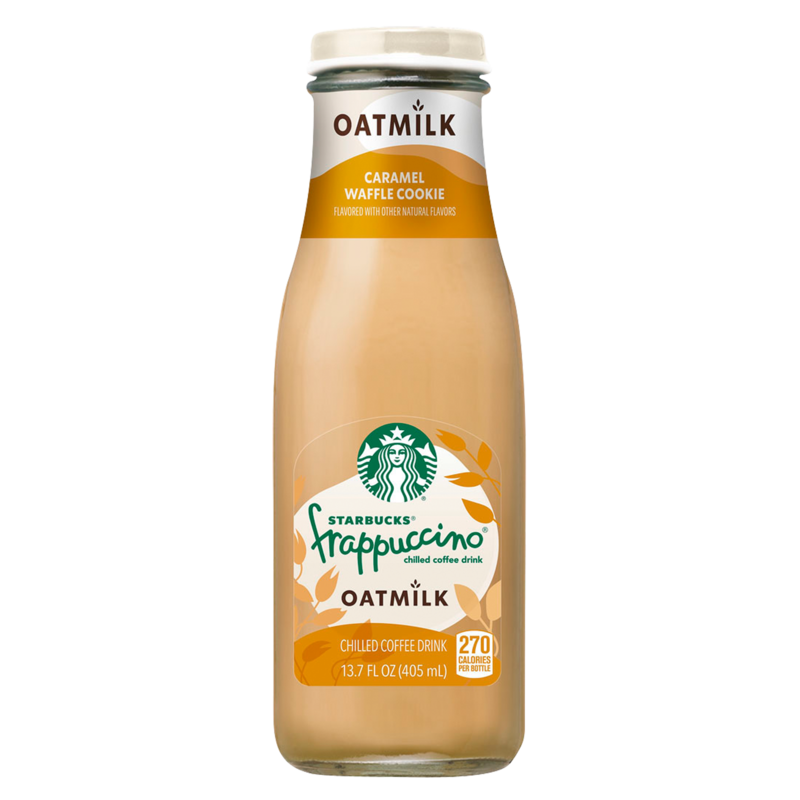 Starbucks Frappuccino with Oat Milk Caramel Waffle Cookie Iced Coffee Drink 13.7 Fl Oz Bottle