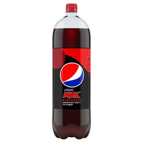Pepsi Max Raspberry No Sugar Cola Bottle