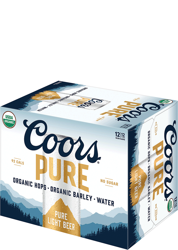Coors Pure Light Lager Beer | 12oz | Colorado