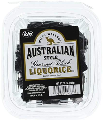 Kenny's Wiley Wallaby Australian Style Liquorice, Black, 10 Ounce