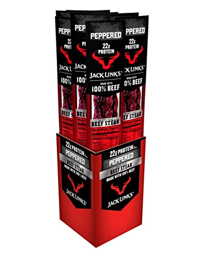 Product of Jack Link Beef Steak  Peppered Jumbo  Count 12 (2 Oz) - Jerkys / Grab Varieties & Flavors
