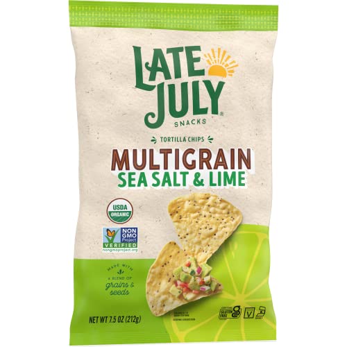 Late July Multigrain Tortilla Chips Sea Salt and Lime 7.5 Oz thumbnail