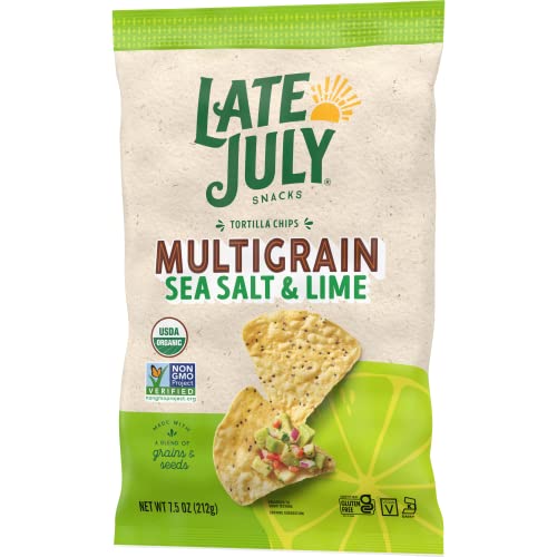Late July Multigrain Tortilla Chips Sea Salt and Lime 7.5 Oz thumbnail