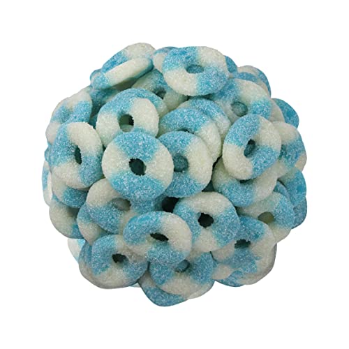 Smarty Stop Mini Sour Gummy Rings Candy ~ GummiRoos Rings (Blue Raspberry)