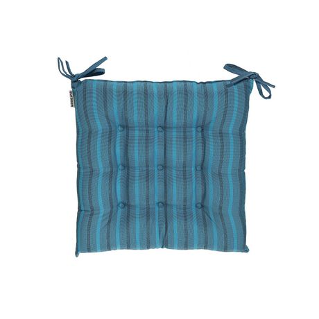 Coussins De SièGE Ih Casa Decor Rayés Bleu 18 Po X 18 Po, Ensemble De 2 DT-1010BL(2) - Rona