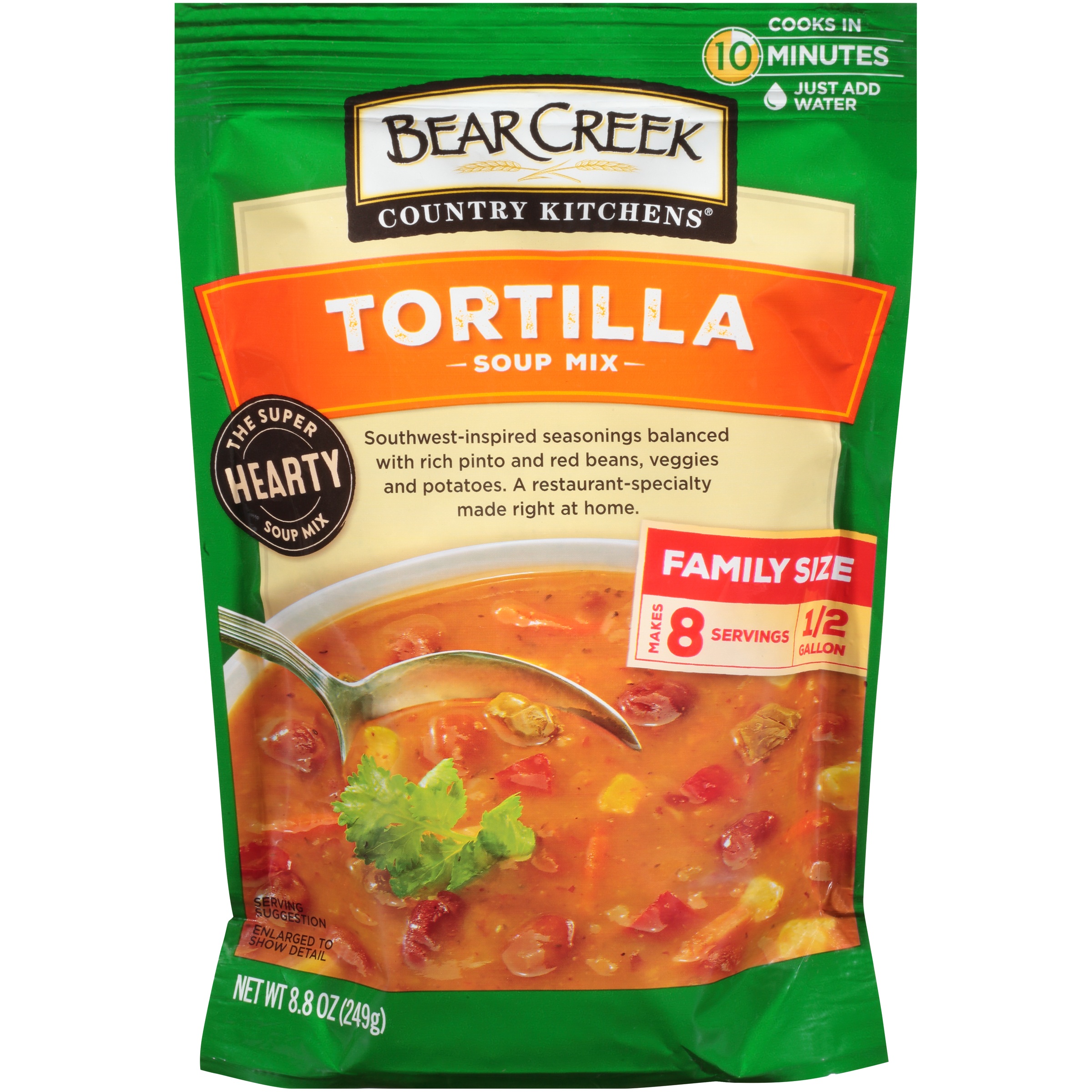 Bear Creek Country Kitchens Tortilla Soup Mix  Family Size  8.8 Oz Pouch