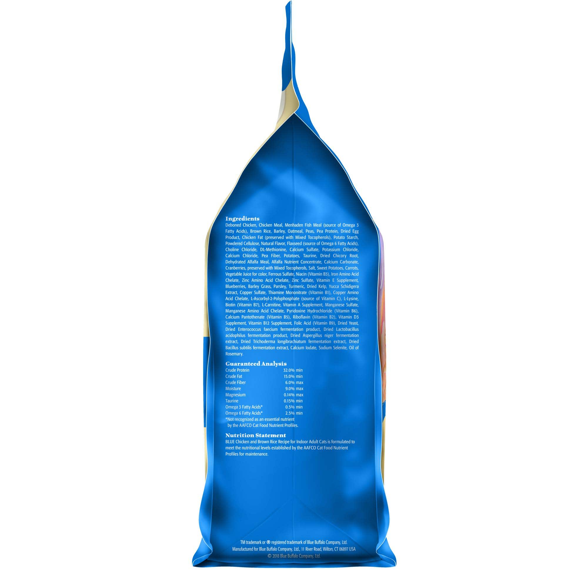 Blue Buffalo Tastefuls Dry Food  Adult Indoor Cat  Chicken and Brown Rice  7-lb. Bag thumbnail