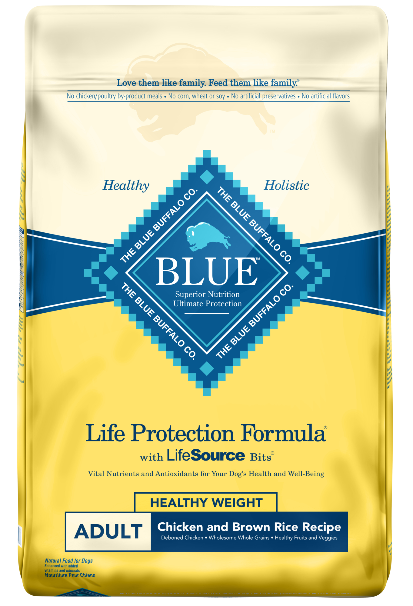 Blue Buffalo Life Protection Formula Chicken Adult Healthy Weight Dry Dog Food 30 Lbs