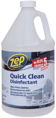Zep ZUQCDF128 128 Oz Quick Clean Disinfectant - Pack of 4