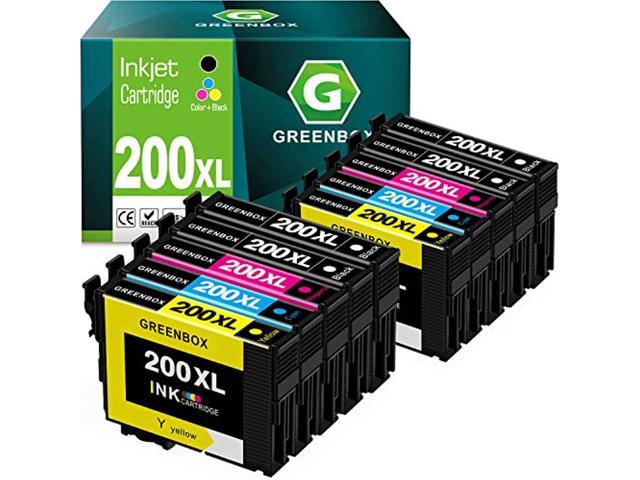 Red Ink Cartridge Replacement for Epson 200Xl 200 Xl T200xl in Xp-200 Xp-310 Xp-400 Xp-410 Xp-300 Wf-2520 Wf-2540 Wf-2530 Printer (4 Black 2 Cyan.