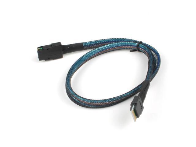 MINI SAS Slim SAS 4.0 SFF-8654 4i 38pin to SAS SFF-8087 Target Hard Disk Raid Cable 50cm