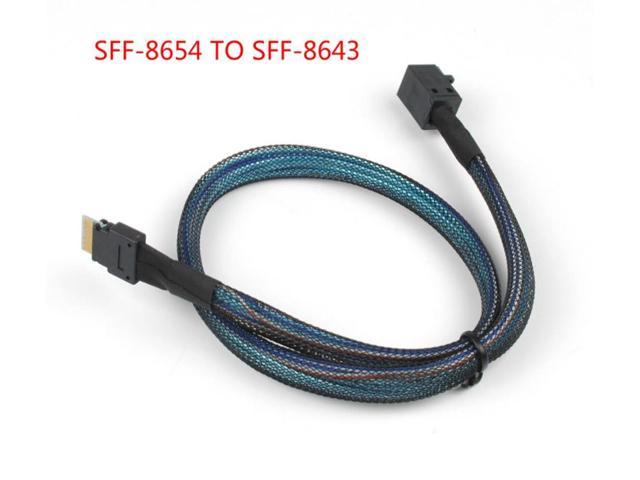 MINI SAS 38P SFF-8654 36 Pin to Mini-SAS SFF-8643 Server Data RAID Transmission Cable 50CM