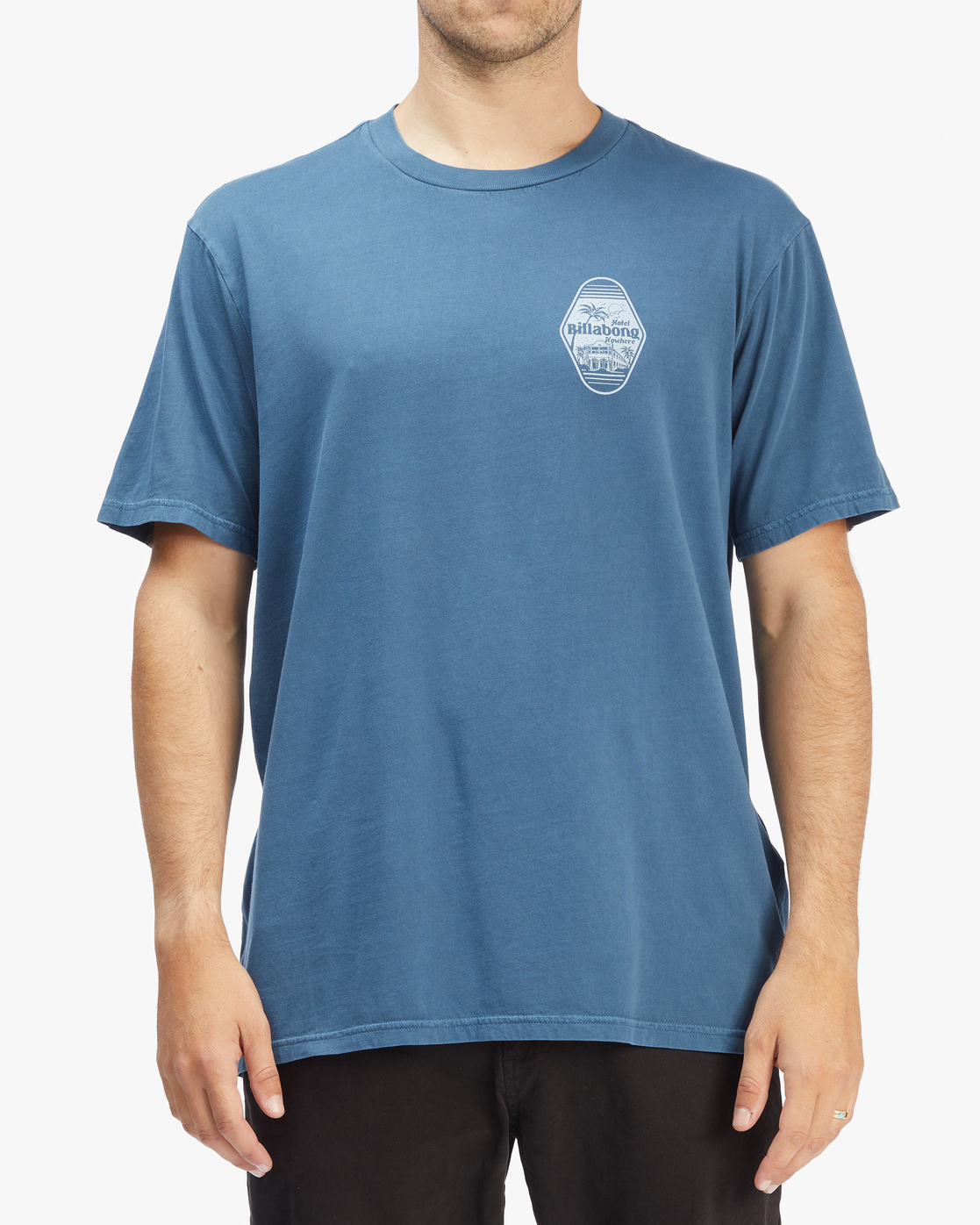 Billabong Golden Hour Wave Washed Short Sleeve T-Shirt for Men Blue