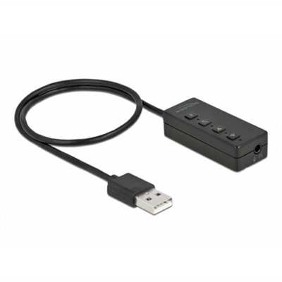 Delock - Soundkarte - 16-Bit - 48 KHz - 100 DB S/N - Stereo - USB 2.0