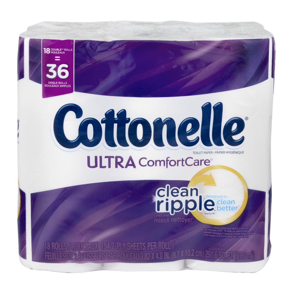 Cottonelle Ultra Comfort Care Toilet Paper  18 Double Rolls