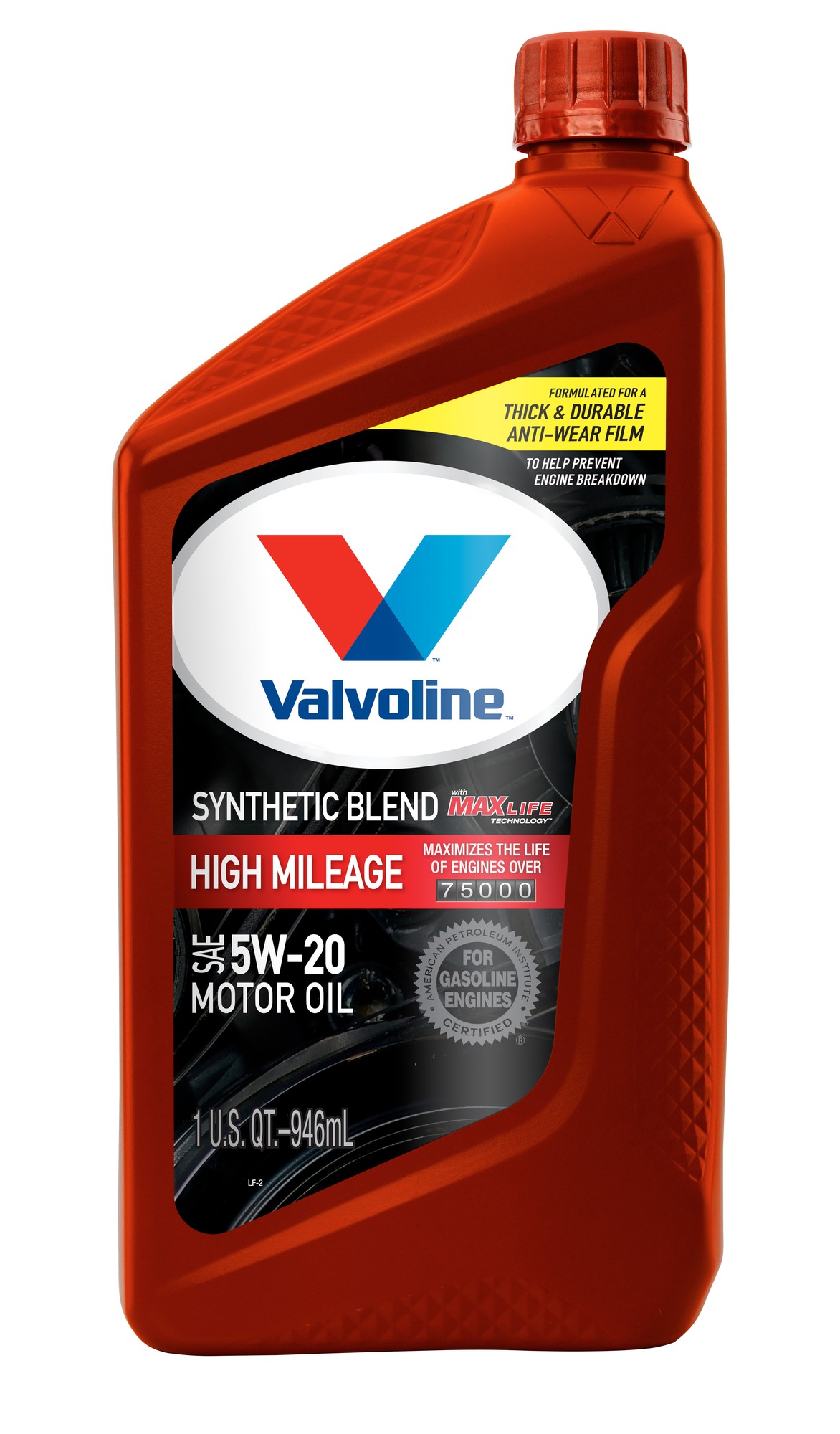 Valvoline MaxLife High Mileage 5W-20 Synthetic Blend Motor Oil 1 Quart